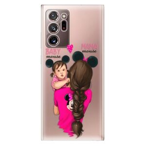 Odolné silikónové puzdro iSaprio - Mama Mouse Brunette and Girl - Samsung Galaxy Note 20 Ultra