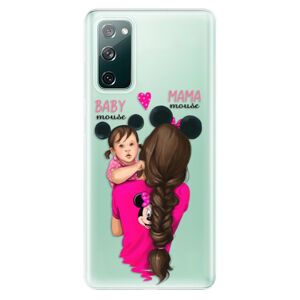 Odolné silikónové puzdro iSaprio - Mama Mouse Brunette and Girl - Samsung Galaxy S20 FE