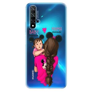 Odolné silikónové puzdro iSaprio - Mama Mouse Brunette and Girl - Huawei Nova 5T