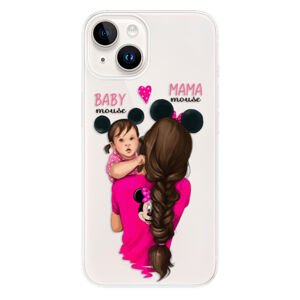 Odolné silikónové puzdro iSaprio - Mama Mouse Brunette and Girl - iPhone 15