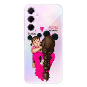 Odolné silikónové puzdro iSaprio - Mama Mouse Brunette and Girl - Samsung Galaxy A35 5G