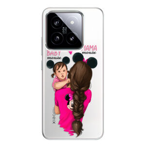 Odolné silikónové puzdro iSaprio - Mama Mouse Brunette and Girl - Xiaomi 14