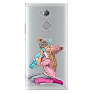 Plastové puzdro iSaprio - Kissing Mom - Blond and Boy - Sony Xperia XA2 Ultra