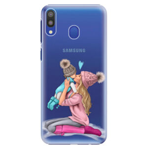 Plastové puzdro iSaprio - Kissing Mom - Blond and Boy - Samsung Galaxy M20