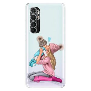 Odolné silikónové puzdro iSaprio - Kissing Mom - Blond and Boy - Xiaomi Mi Note 10 Lite