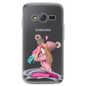 Plastové puzdro iSaprio - Kissing Mom - Blond and Girl - Samsung Galaxy Trend 2 Lite