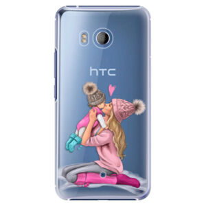 Plastové puzdro iSaprio - Kissing Mom - Blond and Girl - HTC U11
