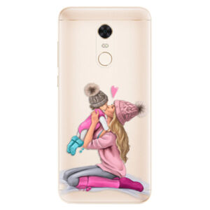 Silikónové puzdro iSaprio - Kissing Mom - Blond and Girl - Xiaomi Redmi 5 Plus