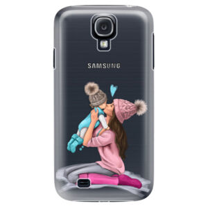 Plastové puzdro iSaprio - Kissing Mom - Brunette and Boy - Samsung Galaxy S4