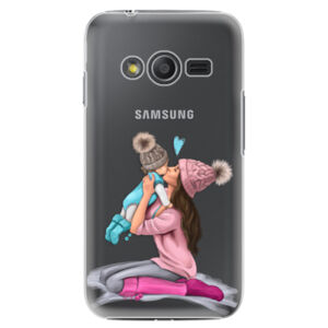 Plastové puzdro iSaprio - Kissing Mom - Brunette and Boy - Samsung Galaxy Trend 2 Lite