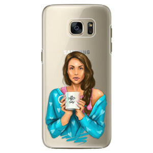 Plastové puzdro iSaprio - Coffe Now - Brunette - Samsung Galaxy S7