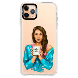 Silikónové puzdro Bumper iSaprio - Coffe Now - Brunette - iPhone 11 Pro Max