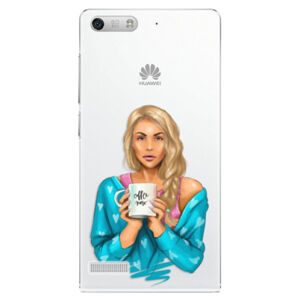 Plastové puzdro iSaprio - Coffe Now - Blond - Huawei Ascend G6