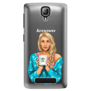 Plastové puzdro iSaprio - Coffe Now - Blond - Lenovo A1000