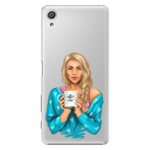 Plastové puzdro iSaprio - Coffe Now - Blond - Sony Xperia X