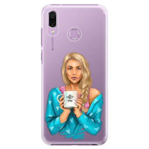 Plastové puzdro iSaprio - Coffe Now - Blond - Huawei Honor Play