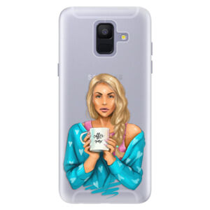 Silikónové puzdro iSaprio - Coffe Now - Blond - Samsung Galaxy A6
