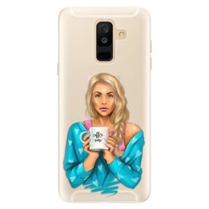 Silikónové puzdro iSaprio - Coffe Now - Blond - Samsung Galaxy A6+