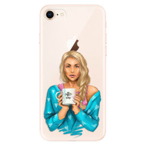 Odolné silikónové puzdro iSaprio - Coffe Now - Blond - iPhone 8