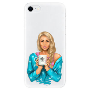 Odolné silikónové puzdro iSaprio - Coffe Now - Blond - iPhone SE 2020
