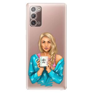 Odolné silikónové puzdro iSaprio - Coffe Now - Blond - Samsung Galaxy Note 20