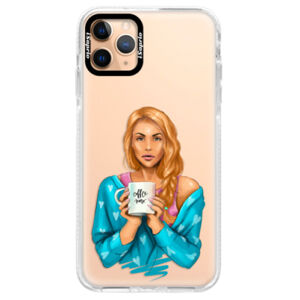 Silikónové puzdro Bumper iSaprio - Coffe Now - Redhead - iPhone 11 Pro Max