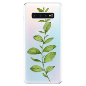 Odolné silikonové pouzdro iSaprio - Green Plant 01 - Samsung Galaxy S10+