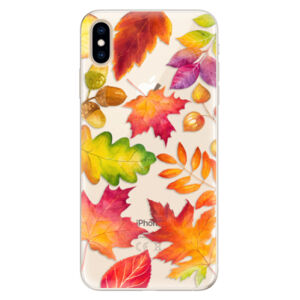 Silikónové puzdro iSaprio - Autumn Leaves 01 - iPhone XS Max