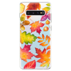 Plastové puzdro iSaprio - Autumn Leaves 01 - Samsung Galaxy S10+
