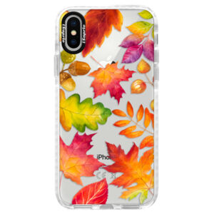 Silikónové púzdro Bumper iSaprio - Autumn Leaves 01 - iPhone X