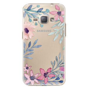 Plastové puzdro iSaprio - Leaves and Flowers - Samsung Galaxy J1 2016