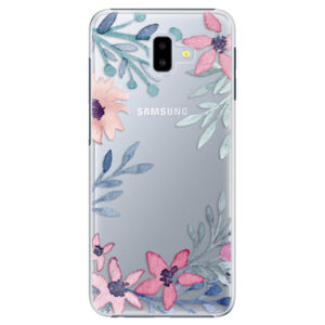 Plastové puzdro iSaprio - Leaves and Flowers - Samsung Galaxy J6+