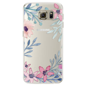 Silikónové puzdro iSaprio - Leaves and Flowers - Samsung Galaxy S6