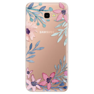 Odolné silikónové puzdro iSaprio - Leaves and Flowers - Samsung Galaxy J4+