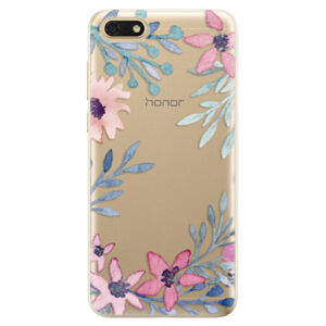 Odolné silikónové puzdro iSaprio - Leaves and Flowers - Huawei Honor 7S