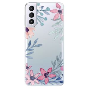 Odolné silikónové puzdro iSaprio - Leaves and Flowers - Samsung Galaxy S21+