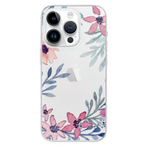 Odolné silikónové puzdro iSaprio - Leaves and Flowers - iPhone 15 Pro