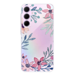 Odolné silikónové puzdro iSaprio - Leaves and Flowers - Samsung Galaxy A55 5G
