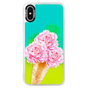 Neónové puzdro Blue iSaprio - Sweets Ice Cream - iPhone X