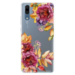 Silikónové puzdro iSaprio - Fall Flowers - Huawei P20