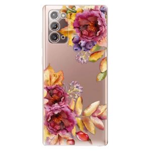 Odolné silikónové puzdro iSaprio - Fall Flowers - Samsung Galaxy Note 20
