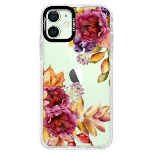 Silikónové puzdro Bumper iSaprio - Fall Flowers - iPhone 12 mini