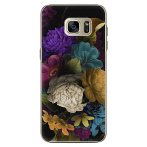 Plastové puzdro iSaprio - Dark Flowers - Samsung Galaxy S7