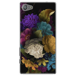 Plastové puzdro iSaprio - Dark Flowers - Sony Xperia Z5 Compact