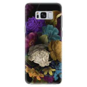 Plastové puzdro iSaprio - Dark Flowers - Samsung Galaxy S8