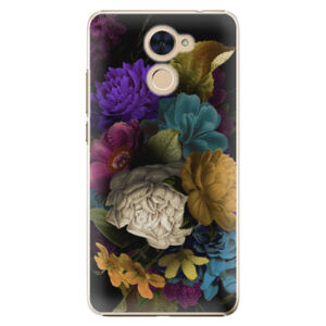 Plastové puzdro iSaprio - Dark Flowers - Huawei Y7 / Y7 Prime
