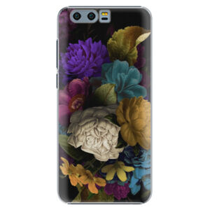Plastové puzdro iSaprio - Dark Flowers - Huawei Honor 9