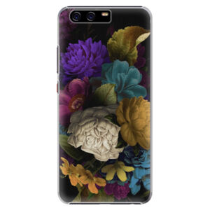 Plastové puzdro iSaprio - Dark Flowers - Huawei P10 Plus