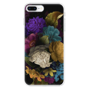Plastové puzdro iSaprio - Dark Flowers - iPhone 8 Plus