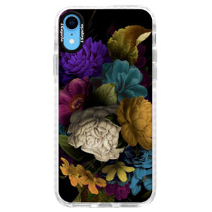 Silikónové púzdro Bumper iSaprio - Dark Flowers - iPhone XR